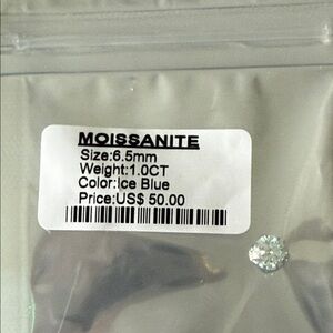Moissanite Ice Blue Gemstone